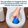 Compact Drain Plunger for Quick and Easy Clog Removal in Sinks, Bathtubs, and Small Drains
