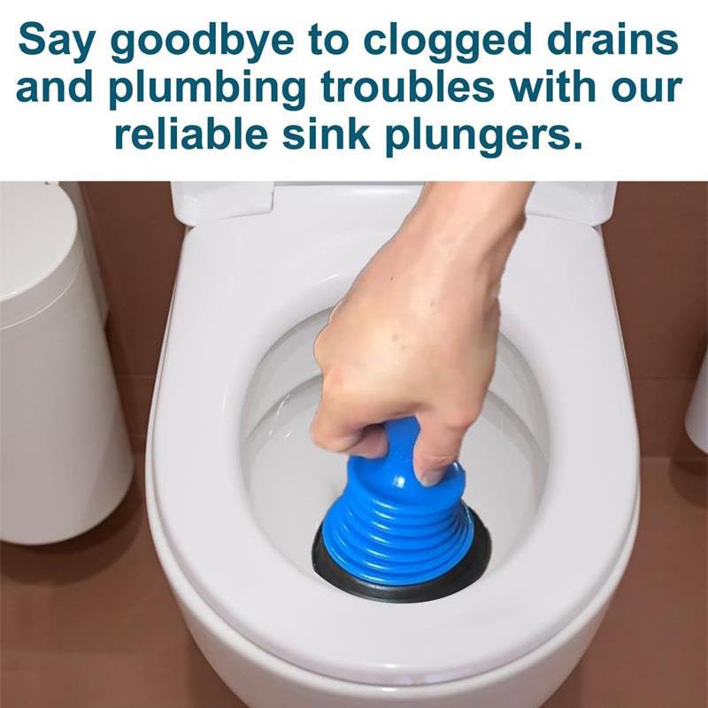 Compact Drain Plunger for Quick and Easy Clog Removal in Sinks, Bathtubs, and Small Drains