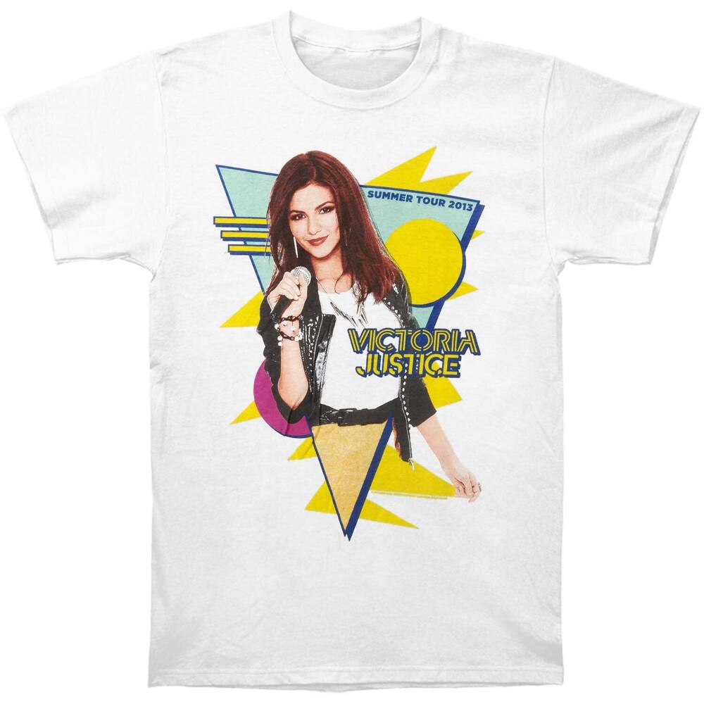 

Белая футболка унисекс Victoria Justice 80 s Tour 2013