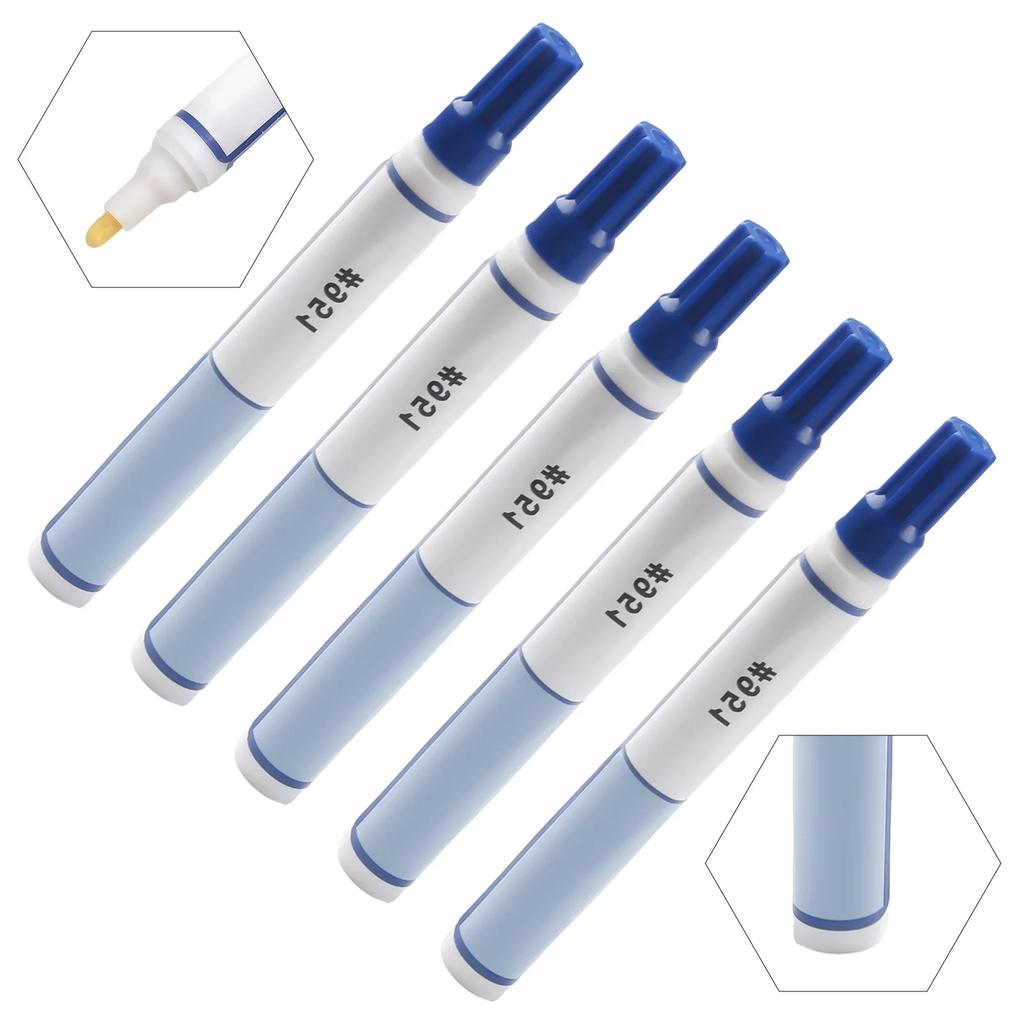 5 Pcs 951 Soldering Flux Pen 10ml Low-Solid Cleaning-free Welder Pen 140*15mm For PCB Board Welding Equipment Accessories