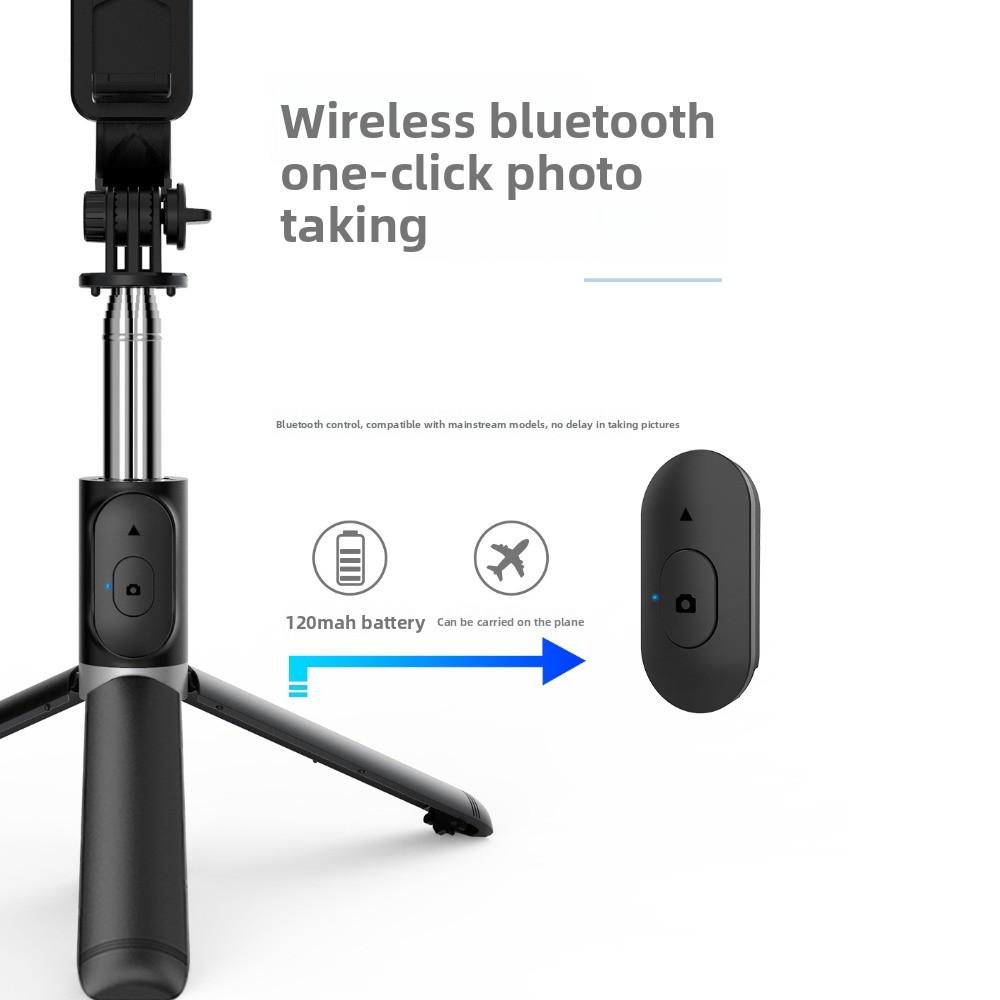 White Fill Light Phone Selfie Stick Portable Handheld Bluetooth Selfie Stick Extendable Adjustable Telescopic Selfie Stick Home