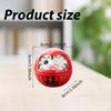 Kleine Keramik Daruma Puppe Japanische Kunst Skulptur Sammlerstück Tischmittelstück Dharma Dekoration