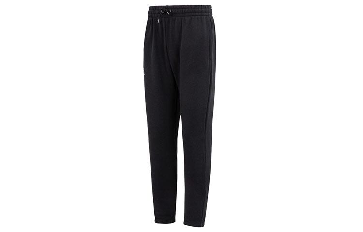 Under Armour Solid Color Logo Label Drawstring Lace Up Thickened And Fleece Lined Casual Sweatpants Men s Black 1373882-001 L