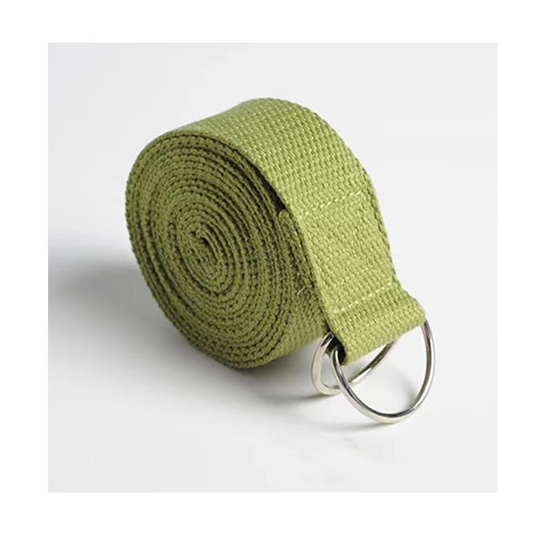 Customized Hot Sell Yoga Stretch Band Cheap Yoga Stretching Strap Belt with D Ring Buckle