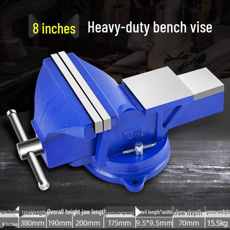 Meike 6-Inch Heavy Duty Multifunctional Bench Vise for Household Workbenches