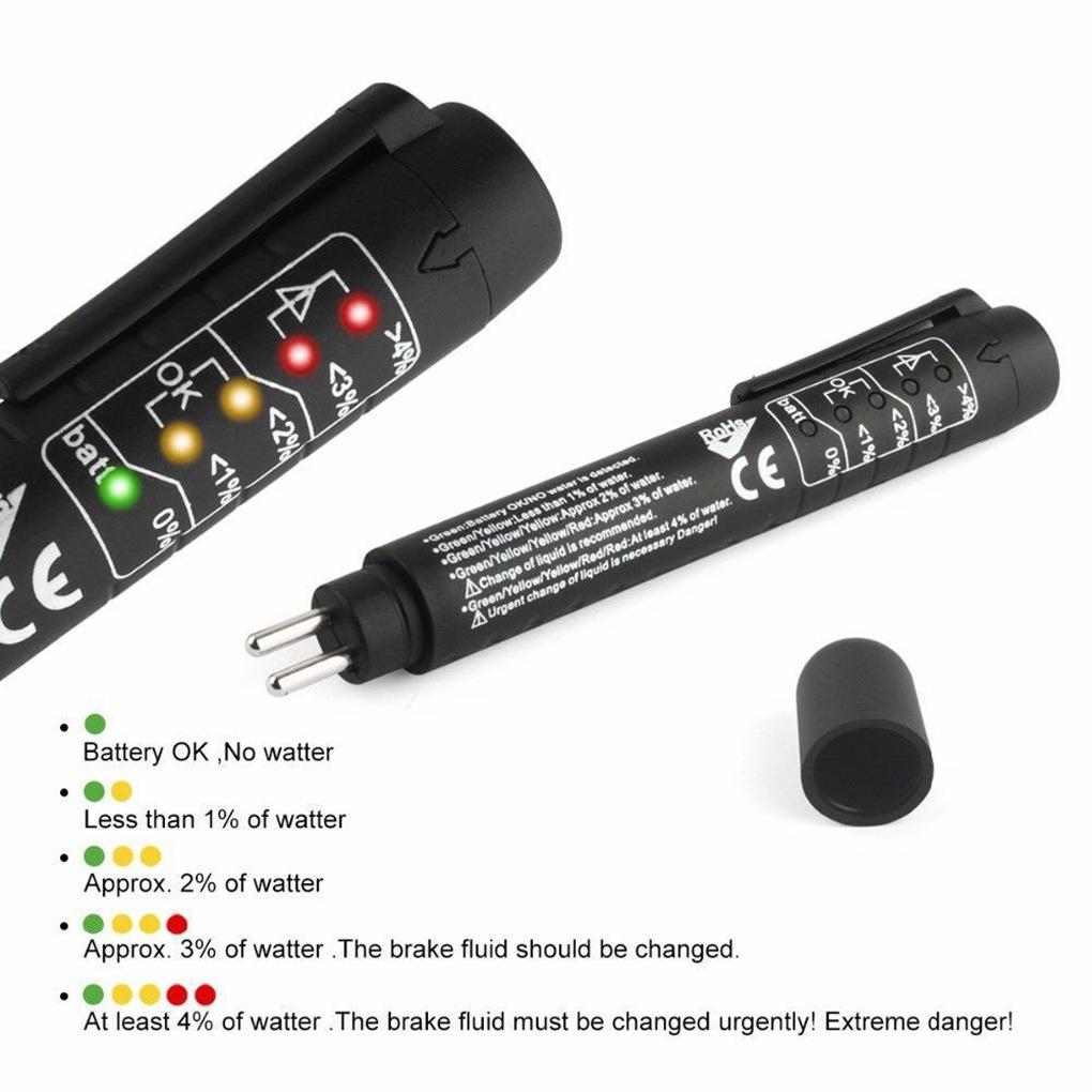 Brake Fluid Tester Automotive Brake Fluid Oil Detection Test Spring Detector DOT3 DOT4 DOT5.1 Car Tester Tool