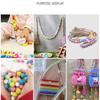 50pcs 16mm Mix Color Wooden Beads Round Wood Beads, Painted Hole Round Wood Spacer Beads for DIY Craft, Jewelry Making