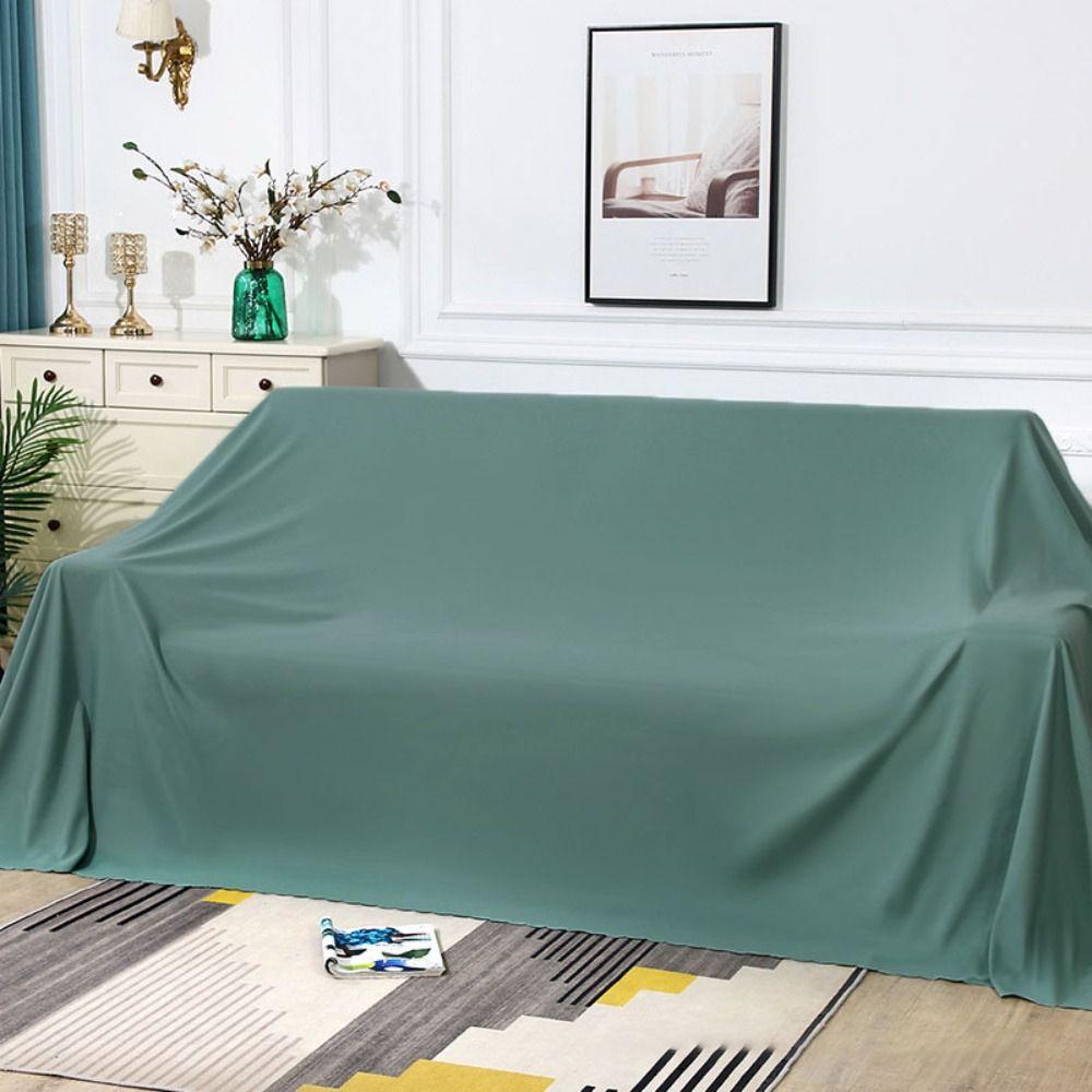 Breathable Furniture Protective Cover Solid Color Sofa Cover Household Furniture Dust Cover Bed