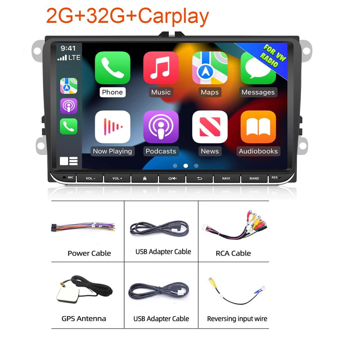 

RH-753G Android 2G+32G Carplay екран стерео 9-дюймовий сенсорний бездротовий автомобільний аудіоплеєр Type A