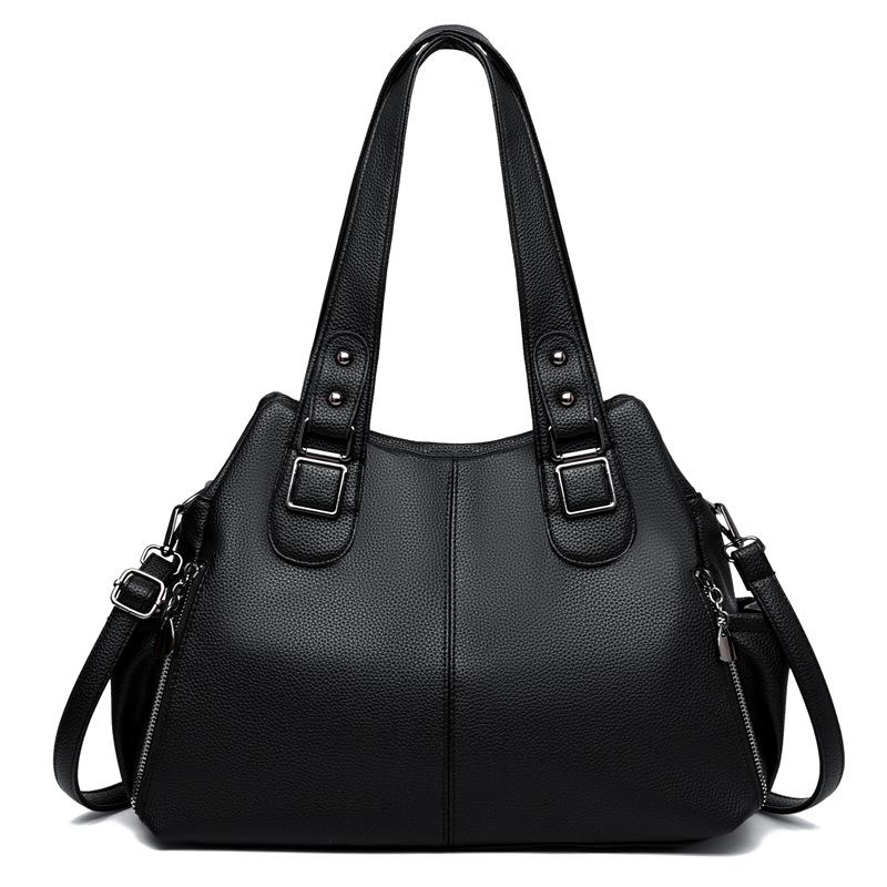 New Retro Shoulder Bag, Fashionable Tote Bag, Multi-layer Large Capacity, Fashionable Diagonal Commuting Bag
