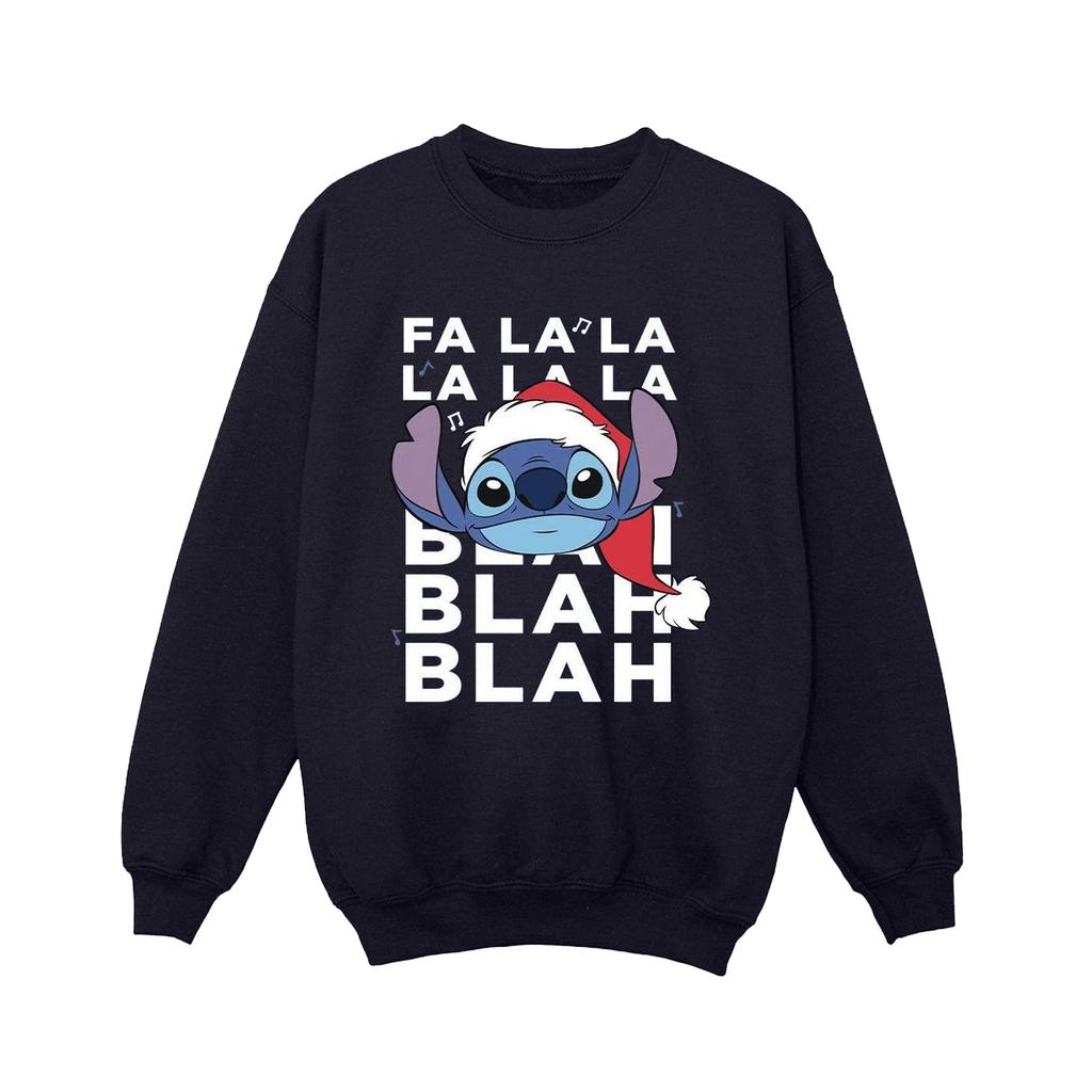 Disney Meninos Lilo e Stitch Natal Blá Blá Blá Moletom