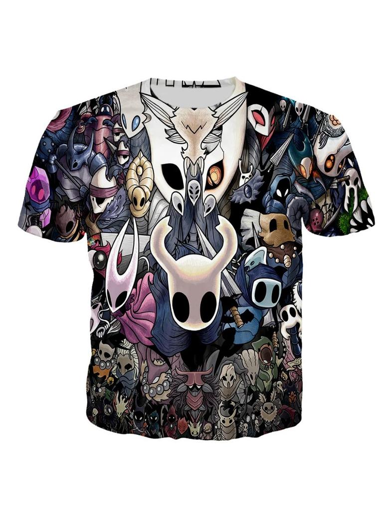 Summer Hollow Knight Game 3D Print T-Shirts Men Women Fashion StreetwearShort Sleeve