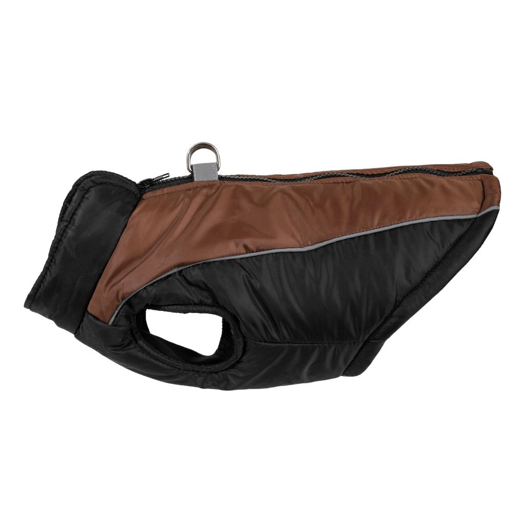 

Reflective Pet Costume Cozy Winter Puppy Clothes Waterproof Zipper Vest Coat With D-Ring For Small Dogs Cats Chihuahua Outfits XS коричневый