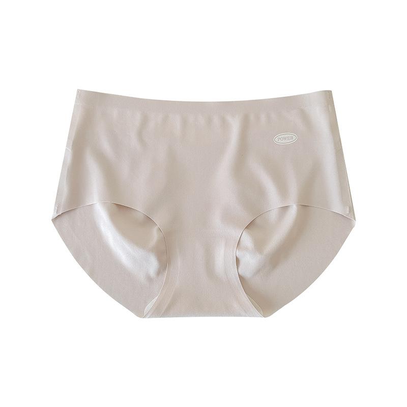 Thin Underwear Women Comfortable Breathable Girls No Trace Matching Color Middle Waist Antibacterial Briefs