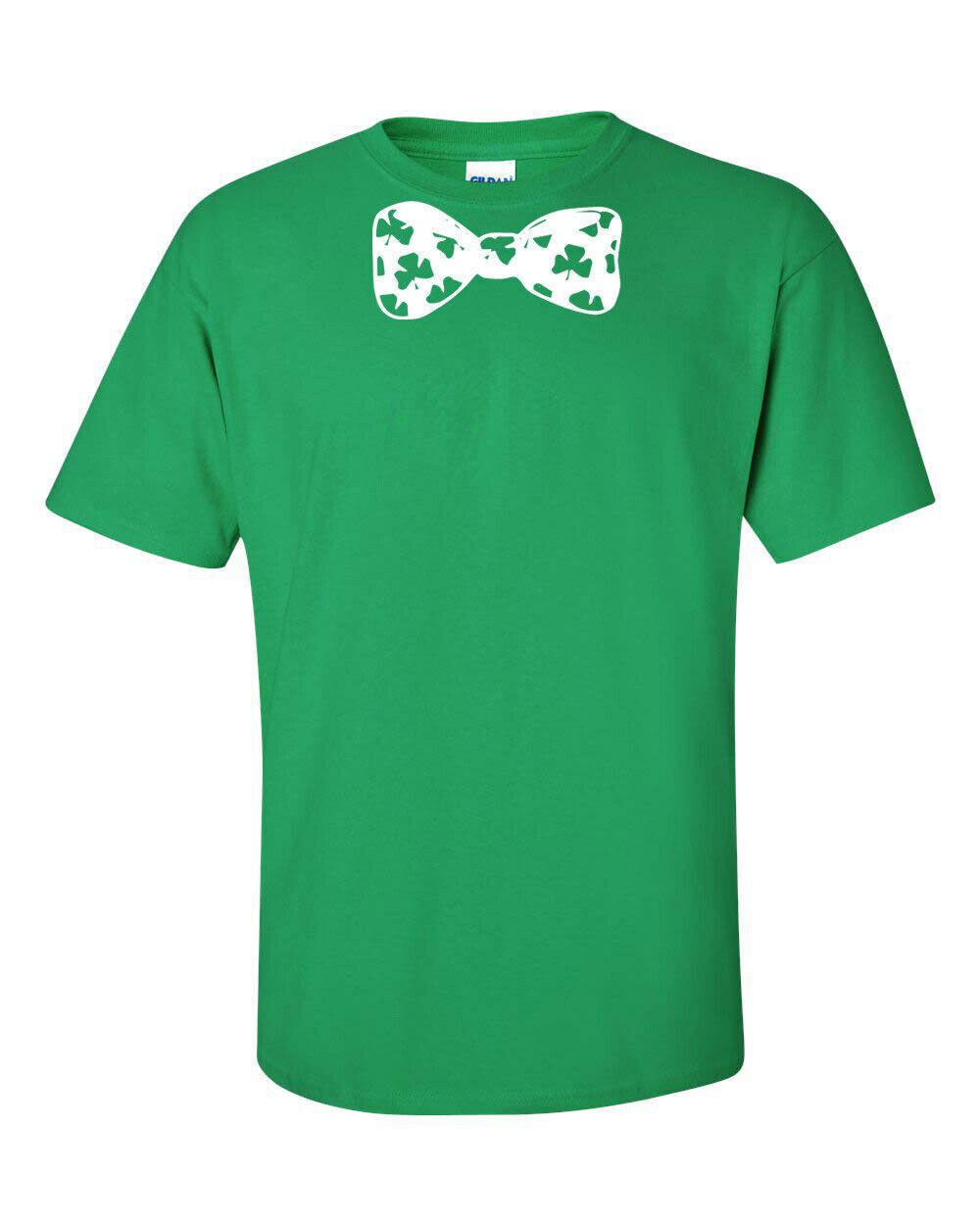 Bowtie Clover Irish St. Patricks Day Funny T Shirt Mens Womens Tees Top tee S