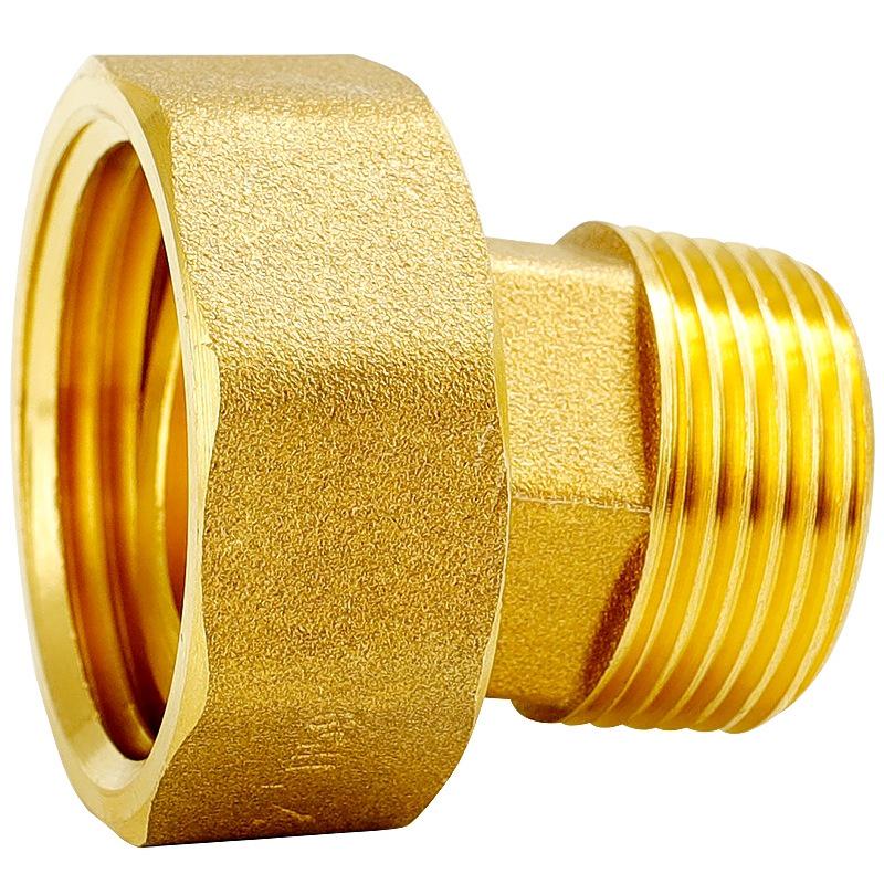 Reducing Copper Pipe Connector: Male/Female Threaded Union, 4 Points to 6 Points, 1 Inch
