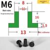 T-förmige Nylon-Dichtungsscheibe M3-M35 Gewinde Isolierabstandshalter