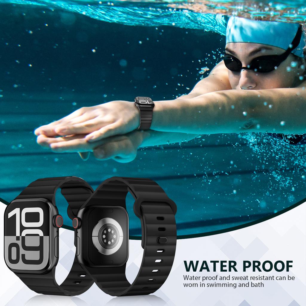 Sport Silicone Straps for Apple Watch Band 44mm 40mm 46mm 41mm 49mm 42mm 45mm Correas Bracelet iWatch Ultra 2 Series 10 9 8 7 SE