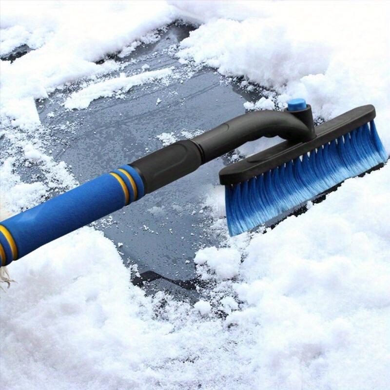 3-In-1 Car Snow Scraper with Broom, 360° Rotating Ice Broom, Detachable Snow Shovel, Extendable Snow Brush, Foam Handle, for Car, Truck