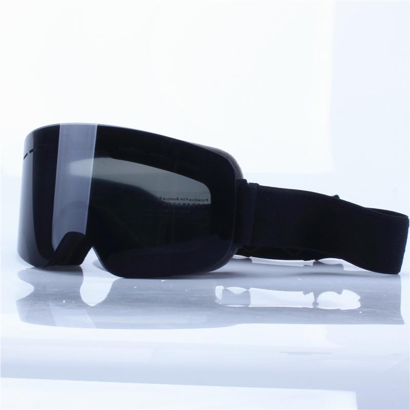 Cylindrical Double-Layer Anti-Fog Ski Goggles for Myopia & Snow Blindness Protection