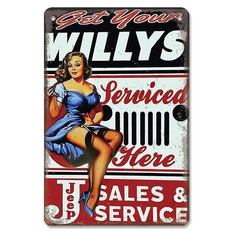 Vintage Metal Sexy Girl Pin Up Girls Plaque Tin Signs Cola Beer Airplane Metal Poster Retro for Bar Pub Club Home Wall Art Decor
