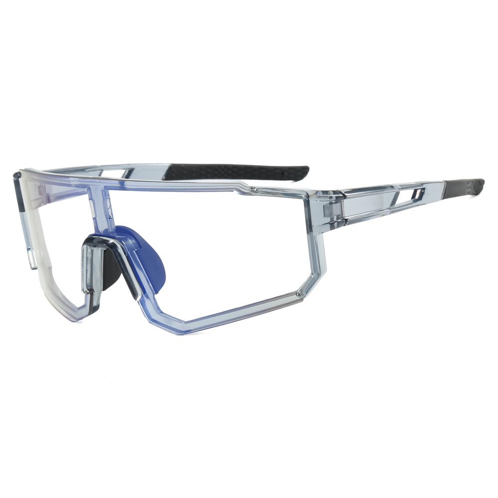 Unisex Photochromic Cycling Glasses - Outdoor European & American One-Piece Sports Sunglasses