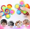 Colorful Bubble Gyro Fidget Spinner Finger Bouncing Toy Pressing Bubble Spinner Adhd Children'S Anxiety Relieves Stress