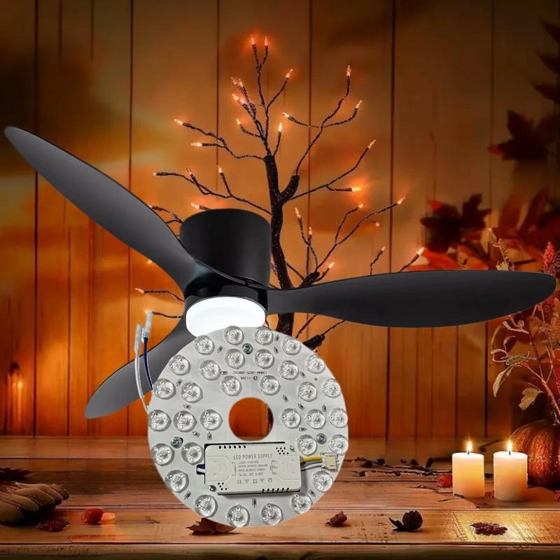 Circular LED Energy-Saving Light Chandlier Source, 15/24W, Magnetic, Replaceable Panel