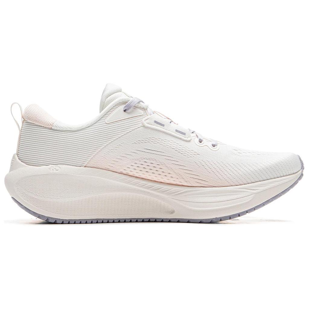 New LINING Wu Leaping 2.0 V2 Running Shoes Women's Low top Mist White/Light Bud Orange ARSU070-7
