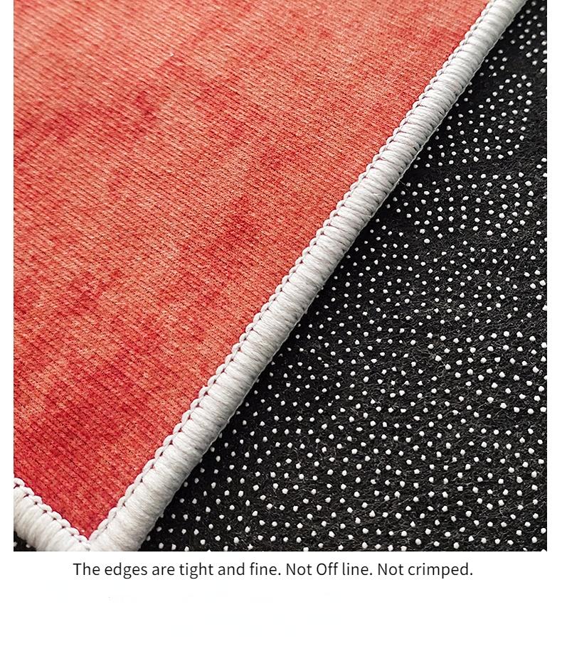 Koberec kulatý ve skandinávském stylu, lehký luxus, dekorace obývacího pokoje, koberce do ložnice k posteli, bytová dekorace, protiskluzová podložka pod židli na podlahu