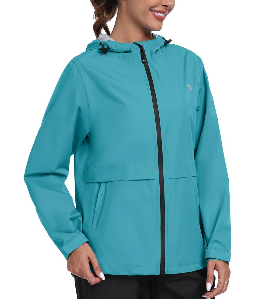 MoFiz Rain Cycling Plus Perfect for Outdoor and Rainy Lightweight Workwear Women's Jacket, Raincoat, Sizes, Water-Repellent, Breathable, Windproof,