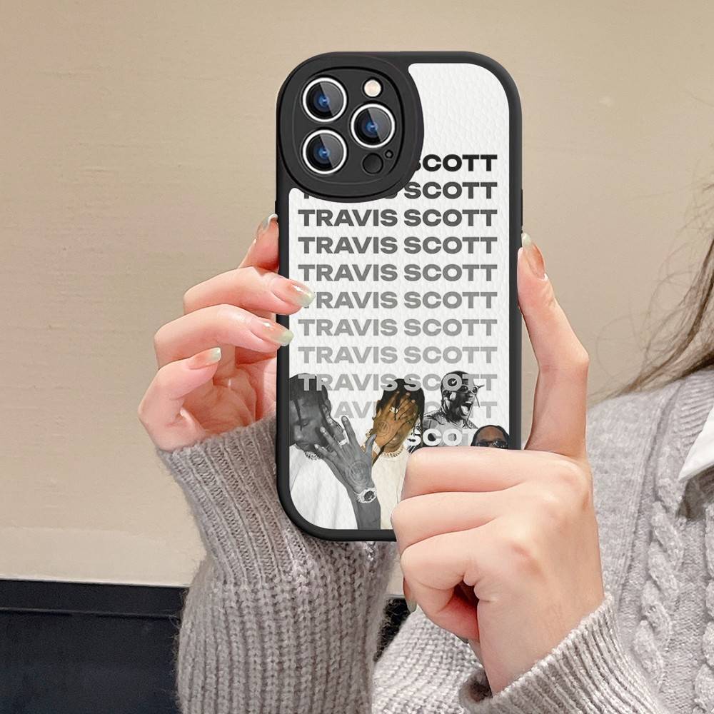 

Luxury Travis Scott Cactus Jack Leather Phone Case For IPhone 16 15 14 13 11 12 Pro Max Mini Plus Back Cover 12 pro max