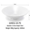 Large White Melamine Serving Bowl