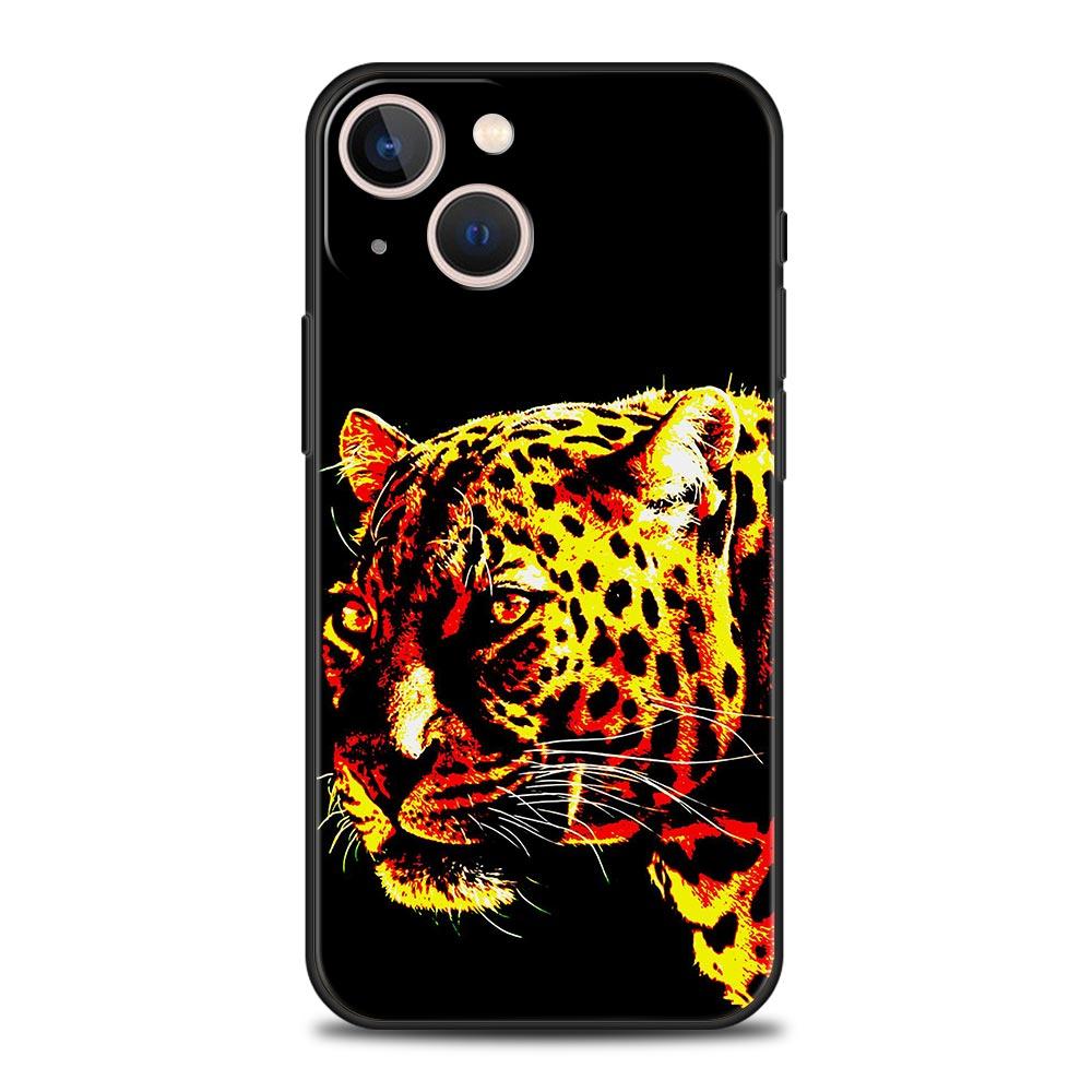 Custodia per telefono Tiger neon Leopard per iPhone Samsung Galaxy Redmi Xiaomi Oppo OnePlus Note SA 7 8 9 10 11 12 13 14 20 21 22 23 53 54 Pro Max Plus Ultra