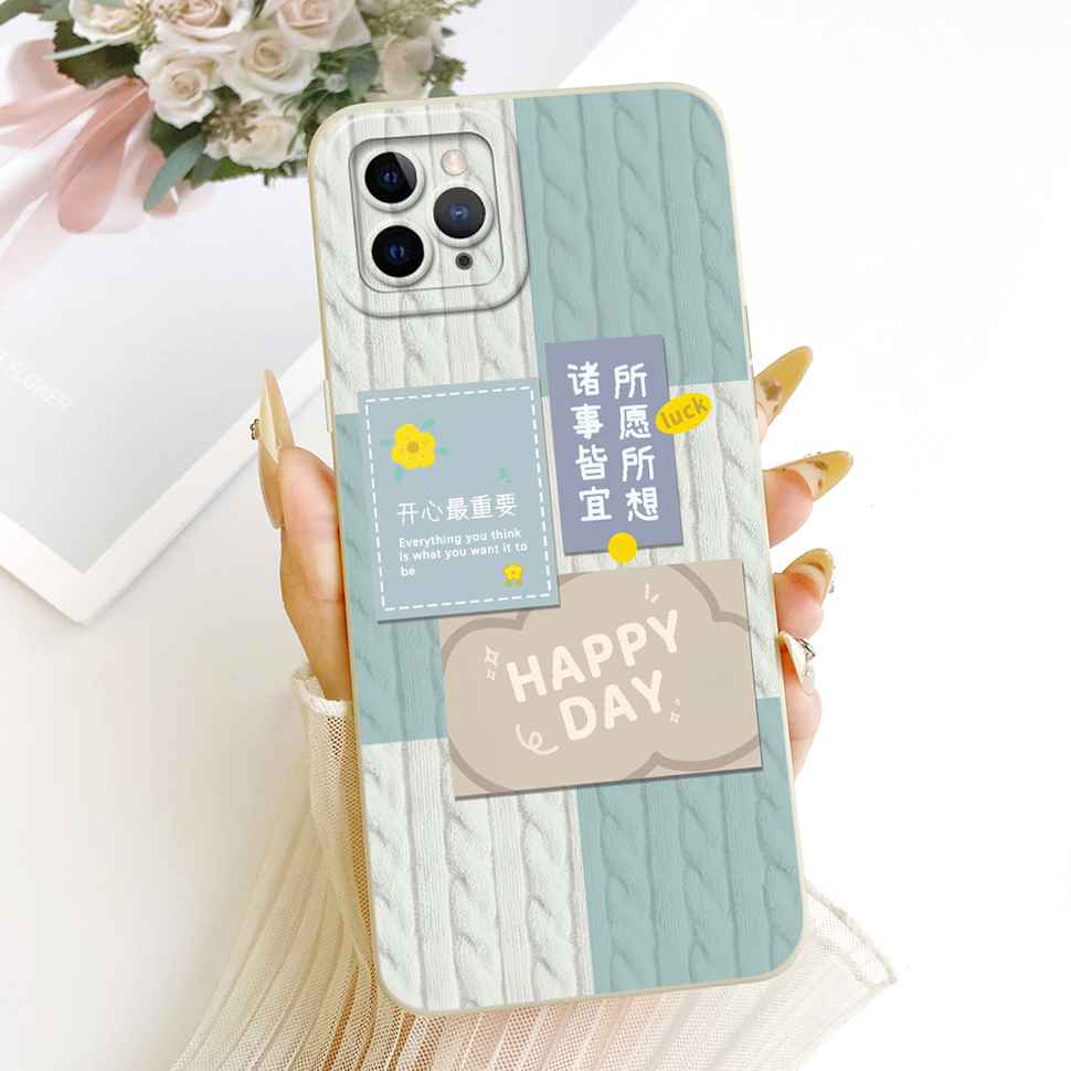 For iPhone 11 Pro Max A2218 Case Cute Cartoon Pattern Cat Silicone Back Cover For iPhone 11Pro Max A2161 A2220 Phone Cases