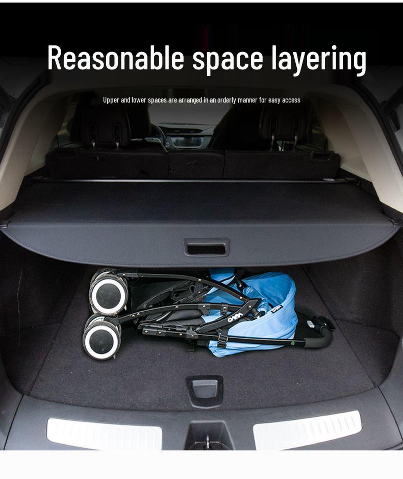 Trunk Cargo Cover & Storage Partition for 2022-2026 Hongqi HS3/PHEV HS5