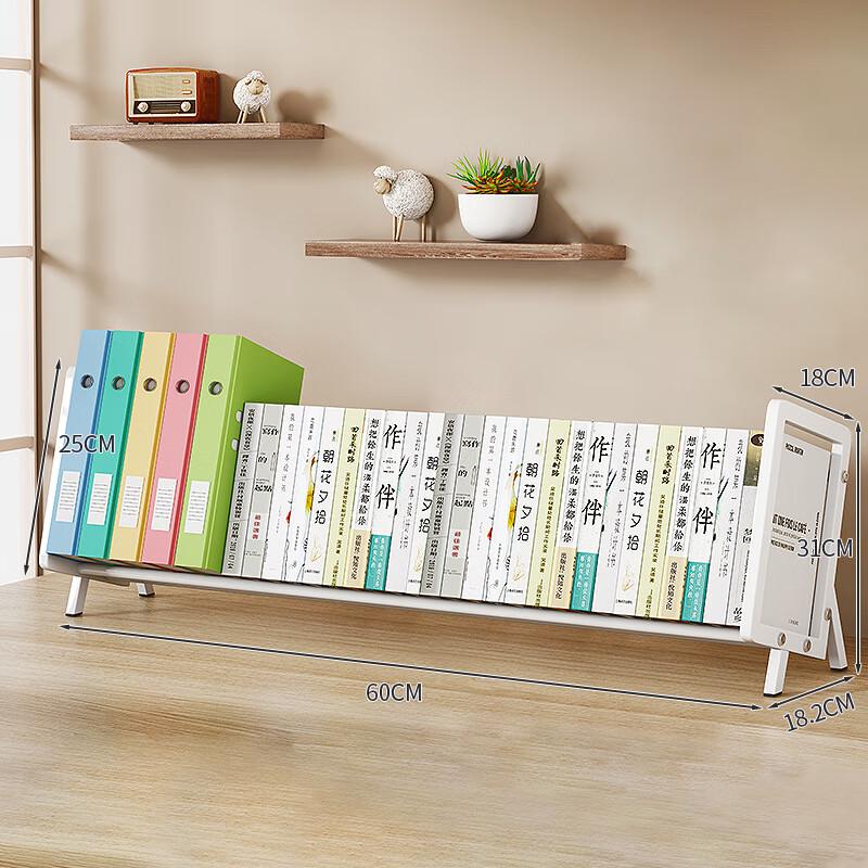 Miling Tilted Desktop Bookshelf and File Organizer