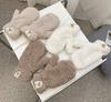 Women's Winter Gloves Plush Warm Fur Mittens