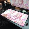 Hololive Kawaii Hakui Koyori Mouse Pad Locking Edge Rubber Gamer Balance Laptop Mat Decoracion Desk Carpet 900x400mm Office Rug