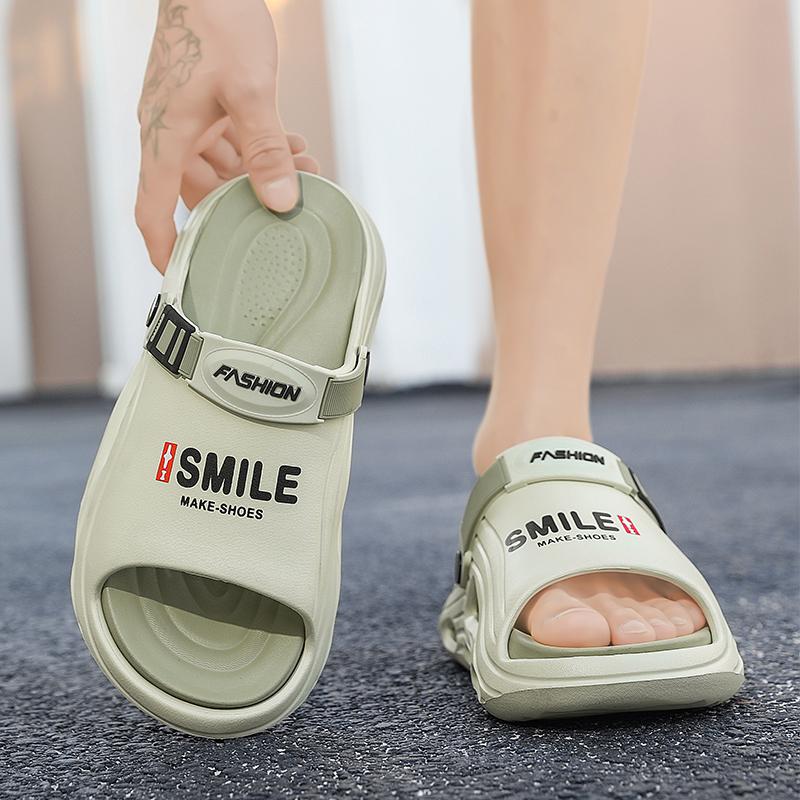 Summer Men's Large Size Sandals EVA Soft Soled Slippers Home Casual Slippers Beach Sandals
