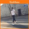 Elastic Waist Patchwork Harem Pants Casual Loose Sports Trousers**