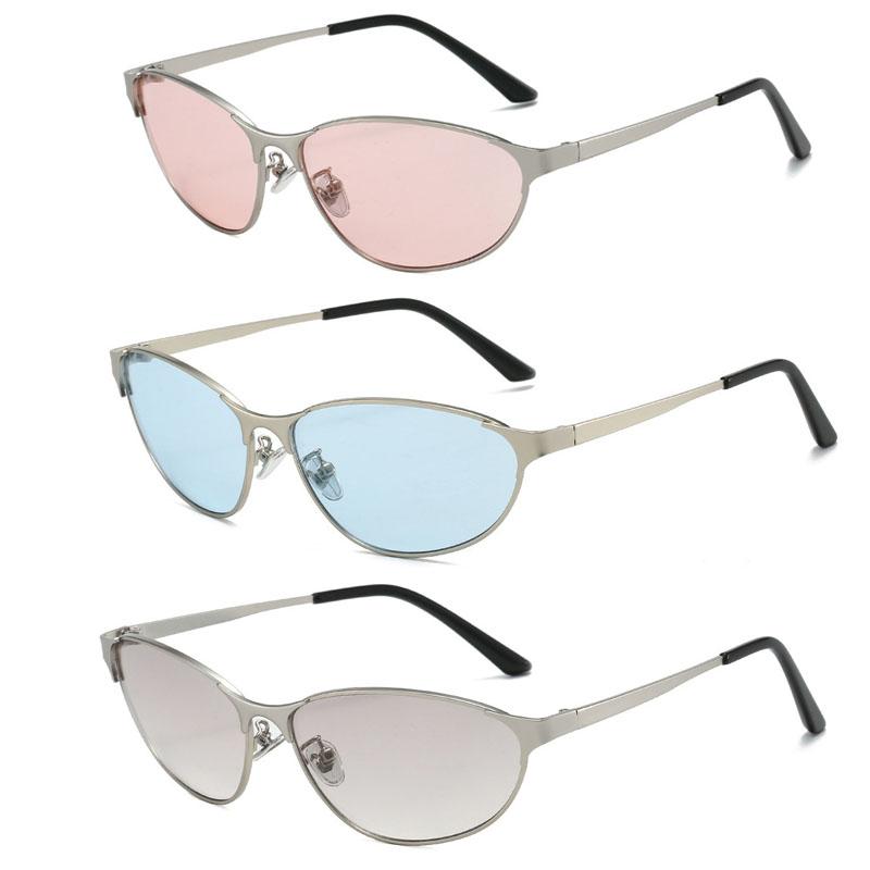 New Style Metal Frame Sunglasses Women Men UV400 Cat Eye Retro Hip Hop Sun Glasses Unisex Trendy Outdoor Eyewear