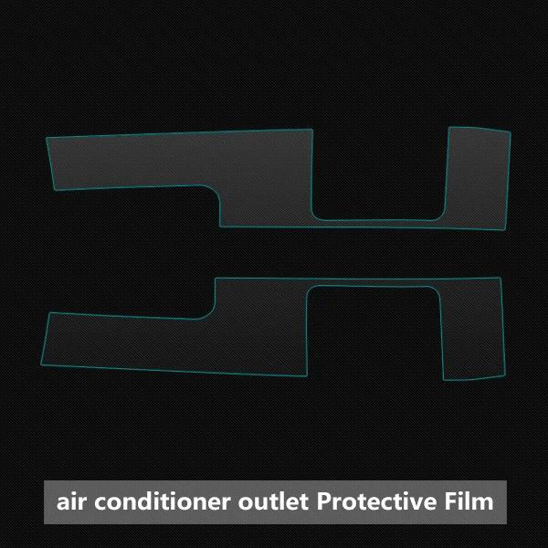 Car Interior Transparent TPU Film Console Panel Decor Protective Vinyl Wrap Sticker for Land Rover Range Rover SWB 2013-2017