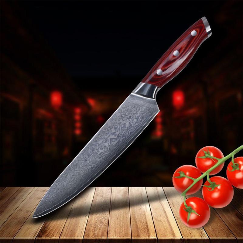 

8-дюймовый кухонный нож шеф-повара режет нож с ручкой для резки мяса, кухонные ножи