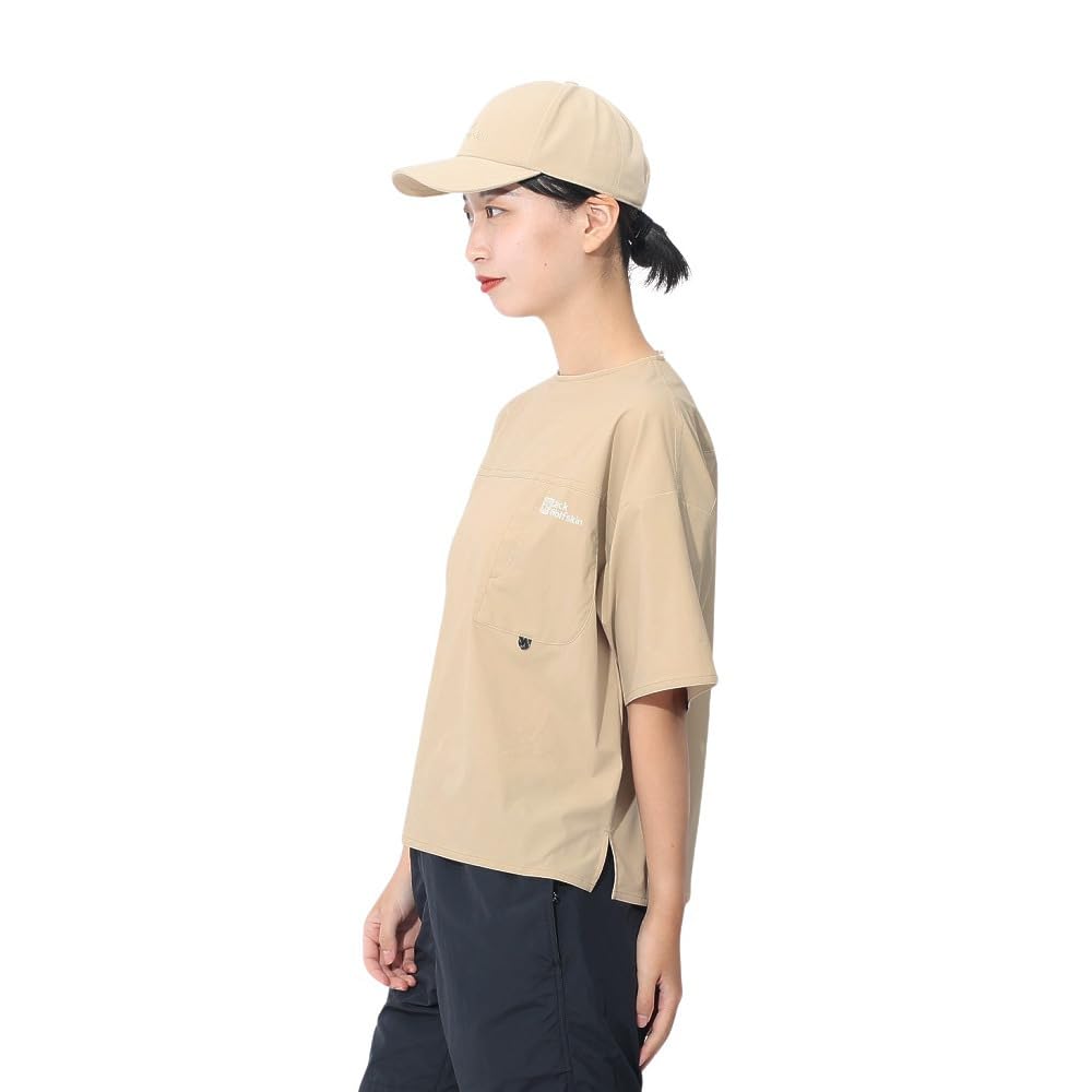 Jack Wolfskin Short Sleeve Tech and Can Be Paired with Other JP UR ACTIVE SETUP T Everyday Wear Women's T-Shirt (TEXASHIELD CORE Water-repellent,