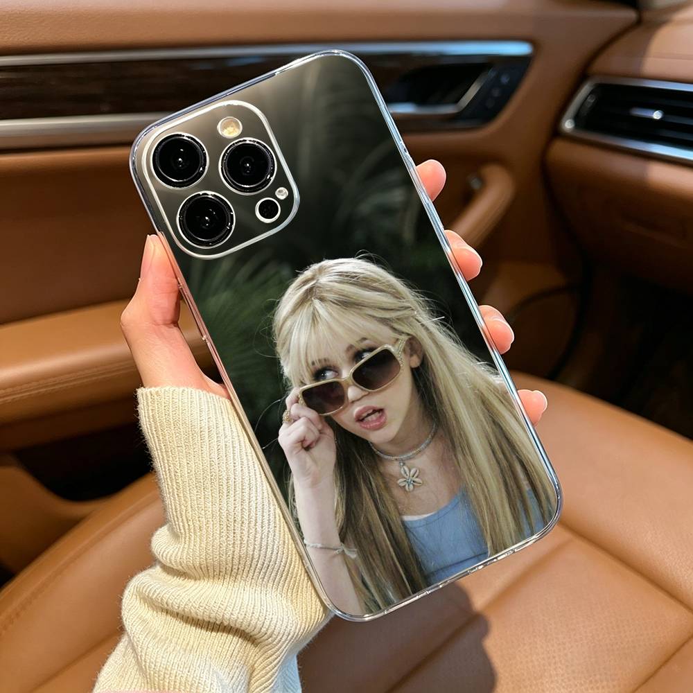 HM Hannah M-Montana Phone Case For iPhone17,16,15,14,13,12,Pro Max,16/15/14 Plus  XS Soft Silicone Transparent Cover