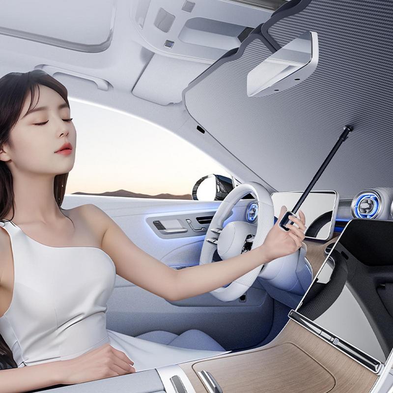 Car Sunshade Cover Windshield Sun Shades For Trucks Folding Automotive Interior Accessories UPF80 Protector For Daily Parking