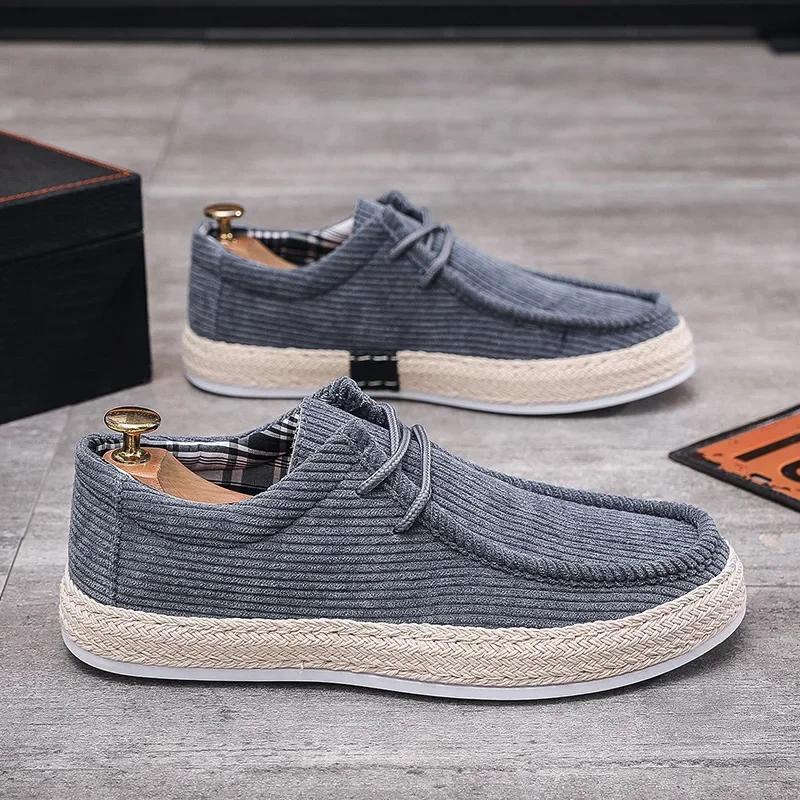 Men's Shoes Summer Breathable Lazy Casual Shoes Versatile Board Shoes Men's Cloth Shoes Sailing Shoes Men Sweat-Absorbant