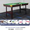 Foldable 2-in-1 Kids Pool & Ping Pong Table - Indoor American Black Eight Style