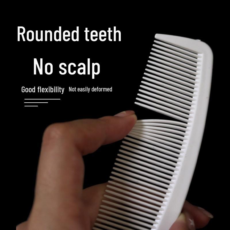 Professioneller ultra-dünner weißer Herren-Haarschneidekamm - Flat Top Barber Special